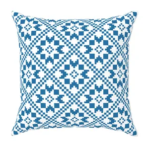 کاور کوسن مدل مخمل طرح هندسی کد 5226