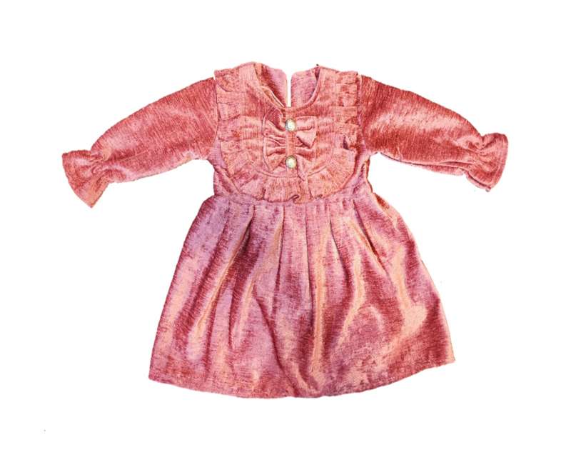 پیراهن دخترانه مدل چین دار