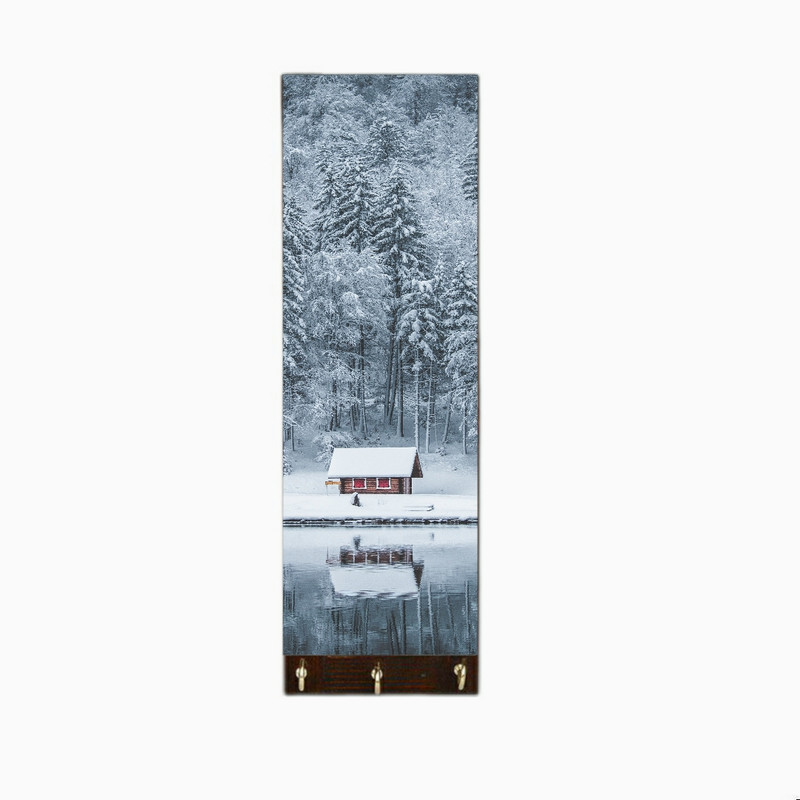 جا کلیدی طرح کلبه ای در زمستان کد ZX32