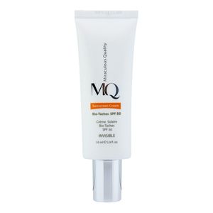 کرم ضدآفتاب بی‌رنگ ام کیو SPF50 مدل BIO TACHES مناسب انواع پوست، حجم 55 میلی‌لیتر