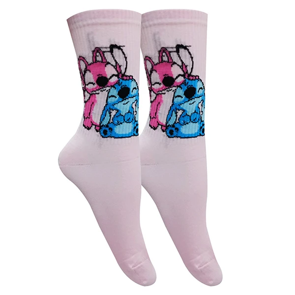 جوراب ساق بلند دخترانه تن پوش هنگامه مدل کش اسپرت لیلو و استیچ