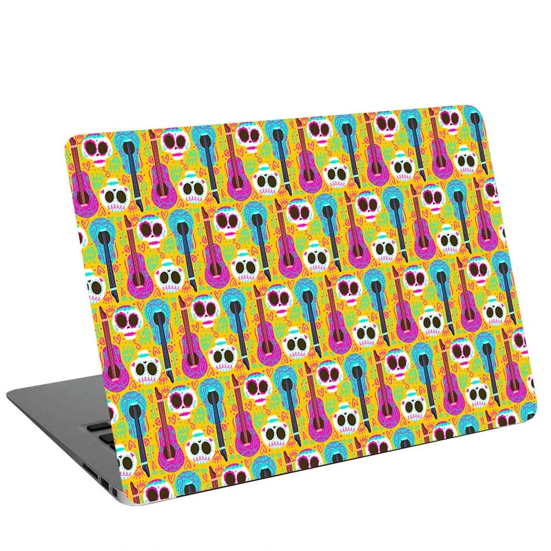 استیکر لپ تاپ طرح Purple and Blue Guitar کد G-250 مناسب برای لپ تاپ 15.6 اینچ