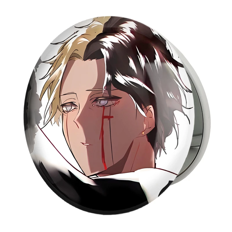 آینه جیبی خندالو طرح انیمه ماشیل جادو و ماهیچه مدل تاشو کد 27557 