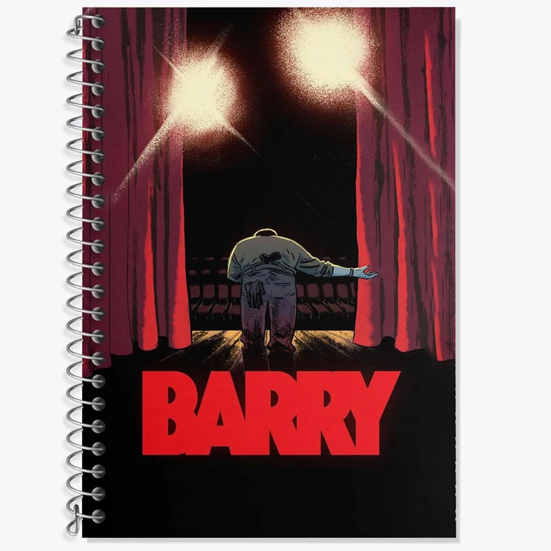 دفتر زبان 50 برگ خندالو مدل دو خط طرح سریال بری Barry کد 29806