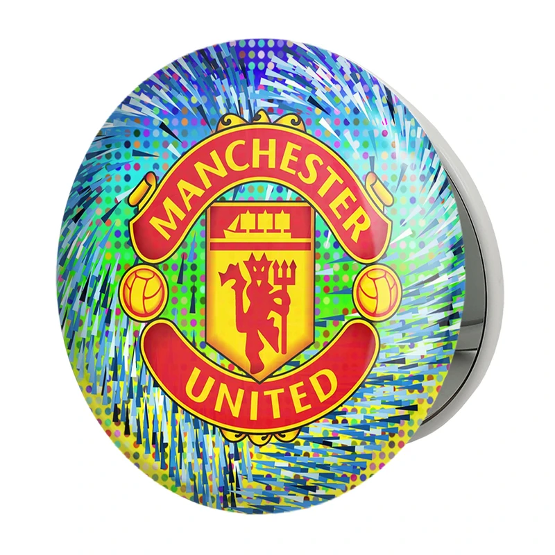 آینه جیبی خندالو طرح باشگاه منچستر یونایتد مدل تاشو کد 26517 