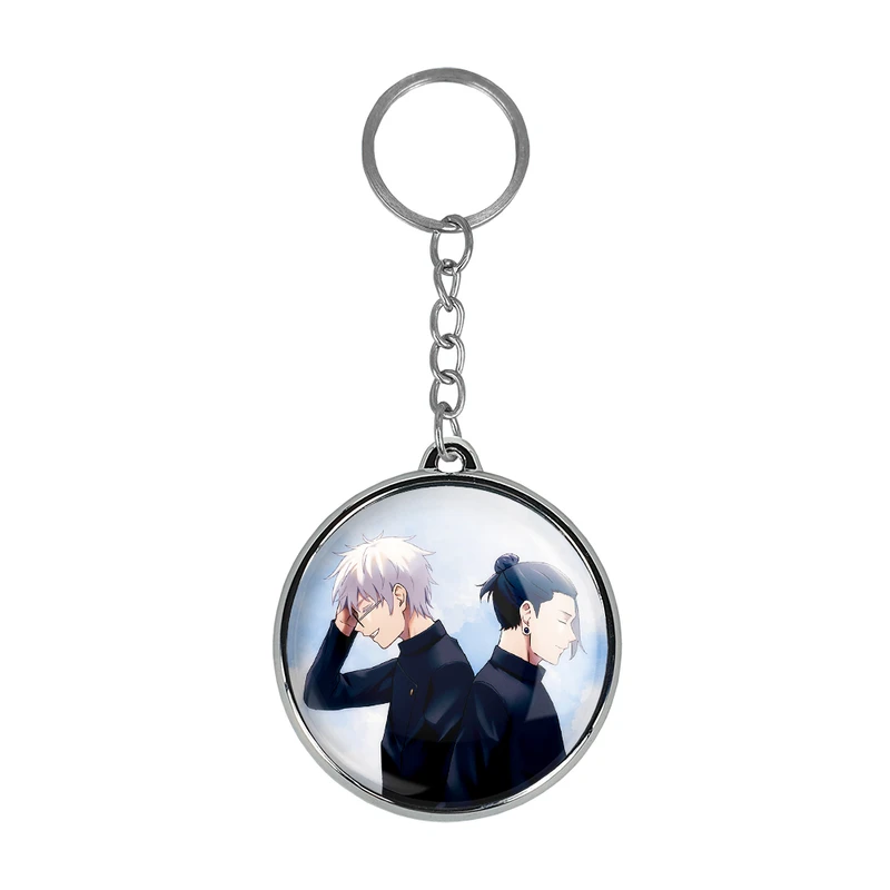 جاکلیدی خندالو طرح گتو و گوجو ساتورو انیمه جوجوتسو کایزن Jujutsu Kaisen مدل دوطرفه کد 3017230173