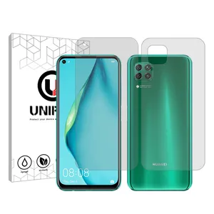 Unipro Explosion Proof model transparent screen protector suitable for Huawei nova 7i mobile phone along with the back of the phone protector