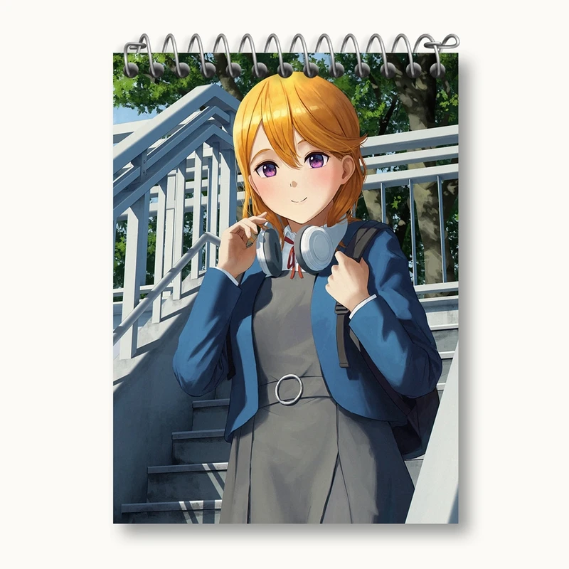 دفتر یادداشت 50 برگ خندالو مدل کانون انیمه لاو لایو Love Live کد 18314