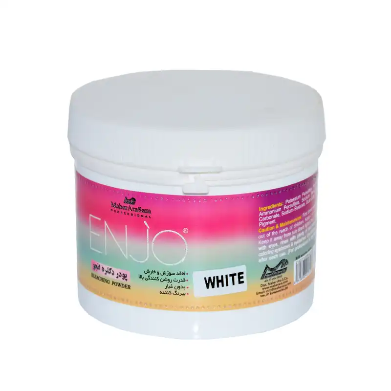 پودر بی رنگ کننده مو اینجو مدل 001 وزن 500 گرم