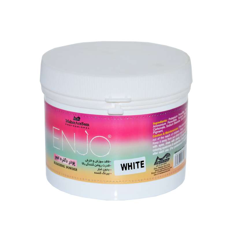 پودر بی رنگ کننده مو اینجو مدل 001 وزن 500 گرم