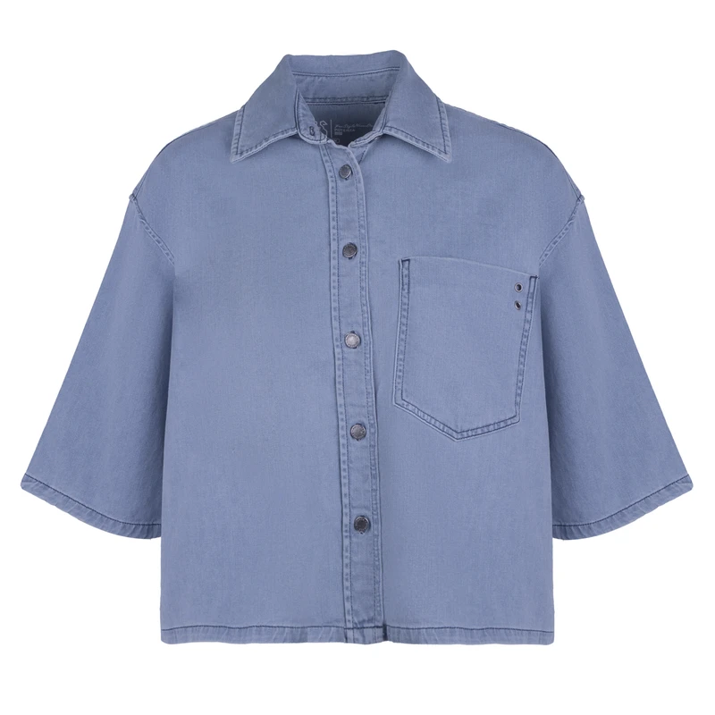 شومیز آستین سه ربع یقه برگردان زنانه پوتنزا مدل 92531001