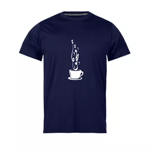 تی شرت آستین کوتاه مردانه مدل  قهوه کد N1_0291 رنگ سرمه ای