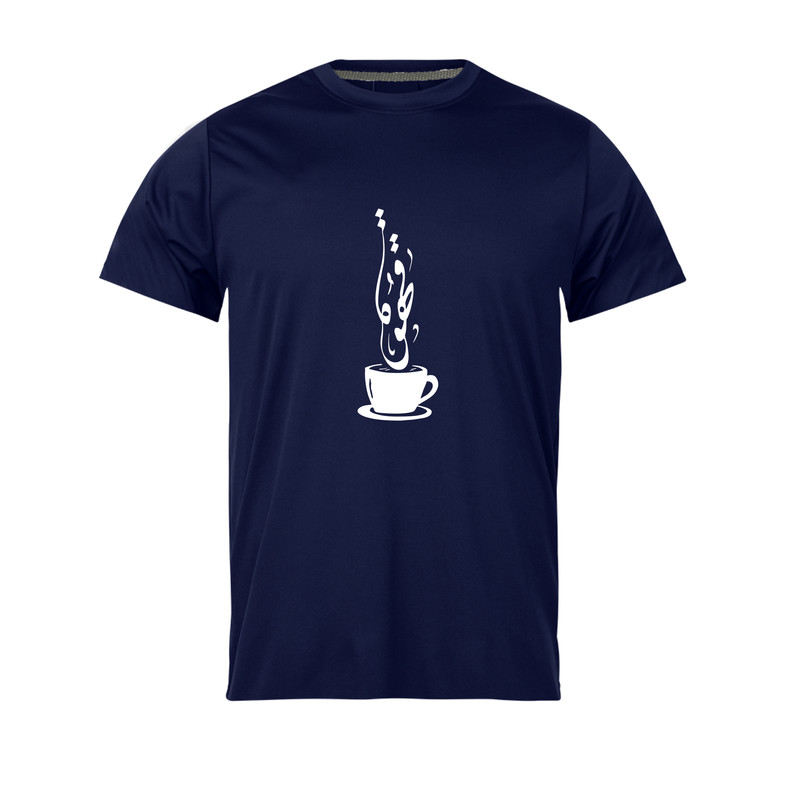 تی شرت آستین کوتاه مردانه مدل قهوه کد N1_0291 رنگ سرمه ای