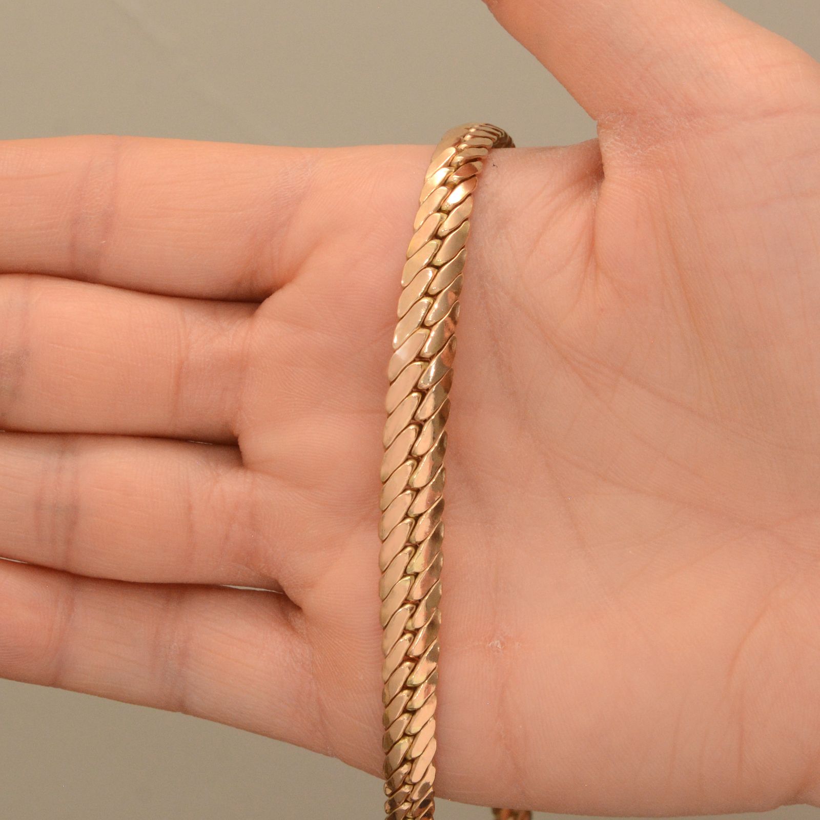 گردنبند طلا 18 عیار زنانه طلای مستجابی مدل حصیری کد 41 -  - 2