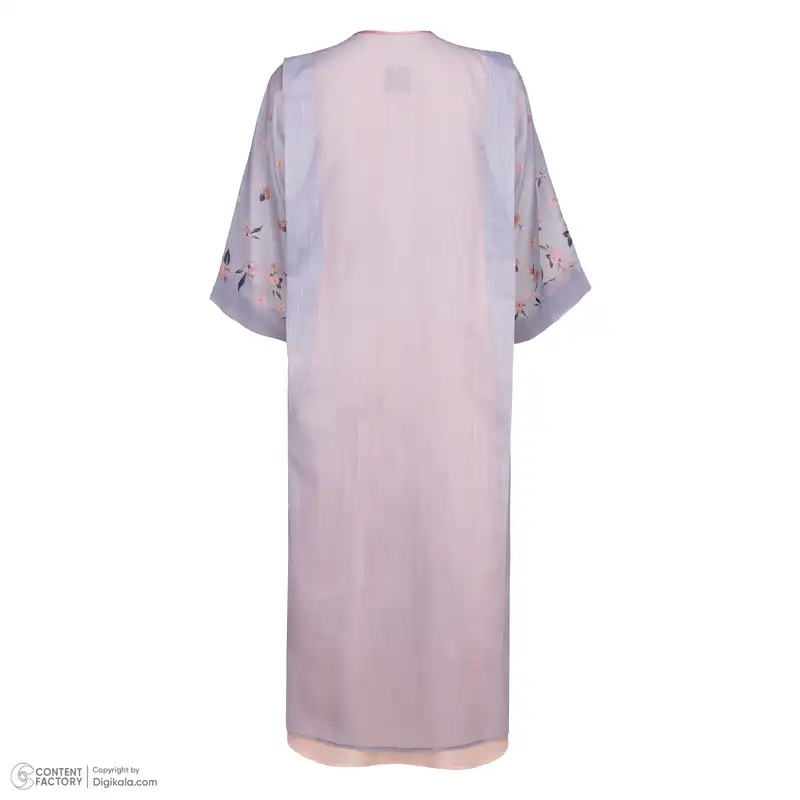 مانتو زنانه محتشم مدل MD002 رنگ آبی