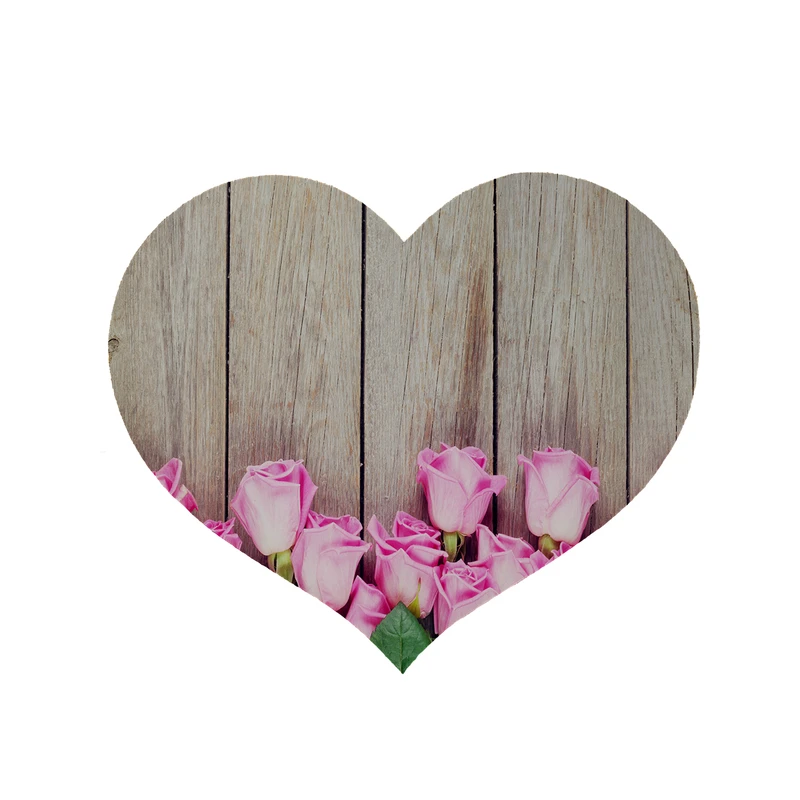 پادری مدل قلب طرح گل کد 5491 سایز 90x90 سانتی متر