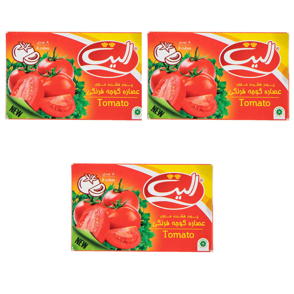 پودر عصاره گوجه فرنگی الیت - 80 گرم بسته 3 عددی