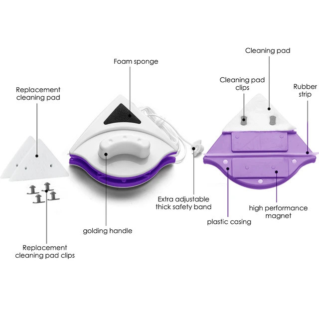 پاک کننده مغناطیسی شیشه دو جداره بنگمیت مدل 18-33