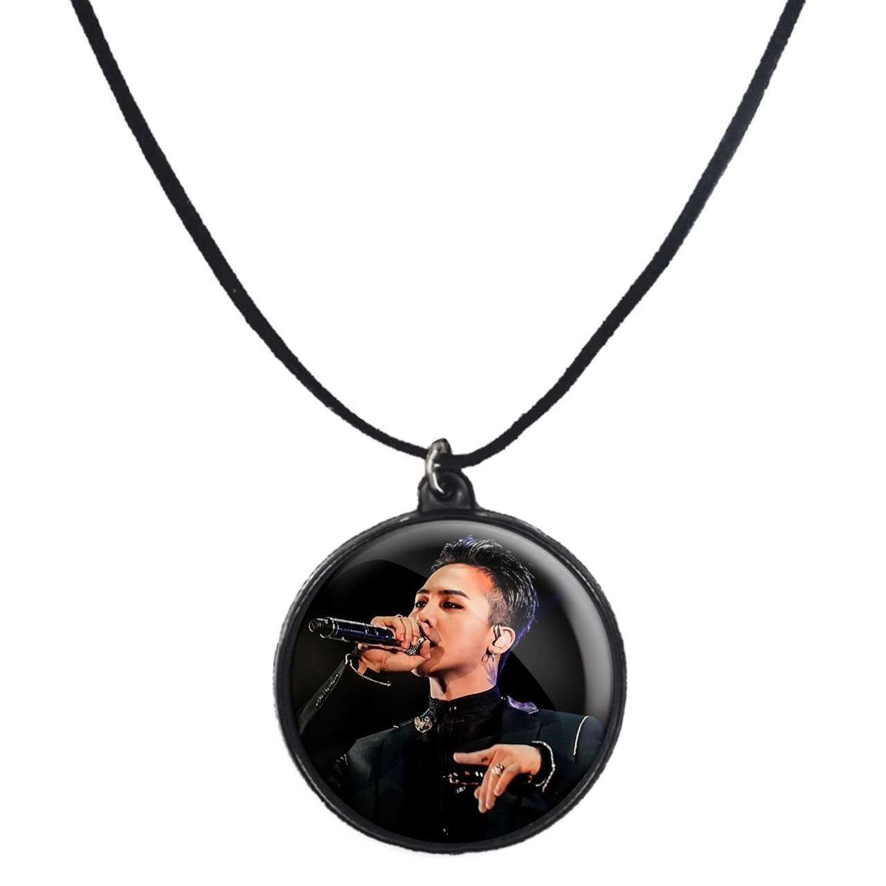 گردنبند پرمانه طرح گروه موسیقی BIG BANG کد pmb.15176 مدل دو طرفه