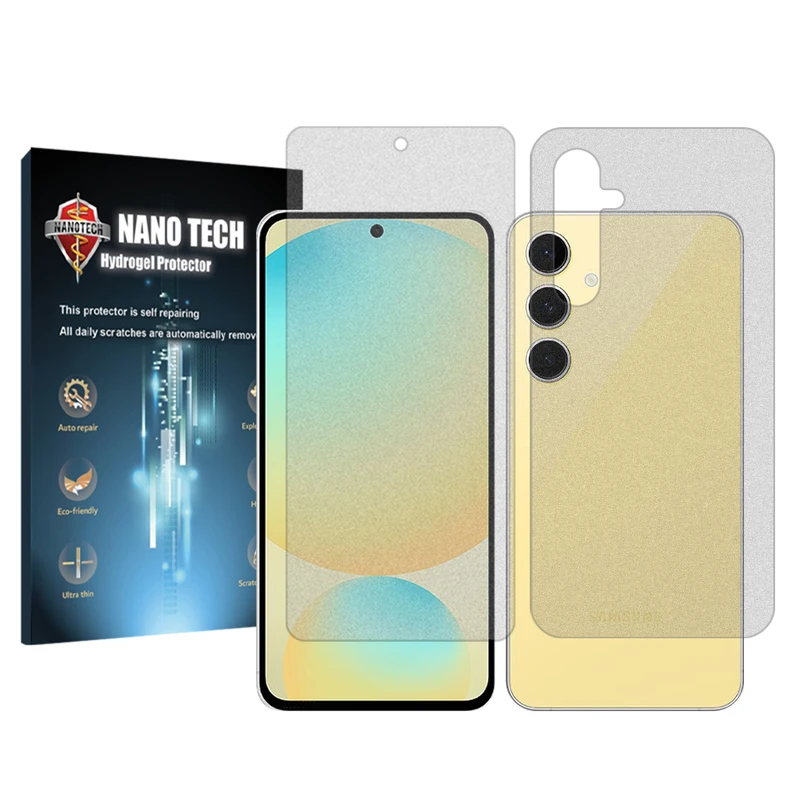 محافظ صفحه نمایش مات نانو تک مدل Tough مناسب برای گوشی موبایل سامسونگ Galaxy S24 FE به همراه محافظ پشت گوشی