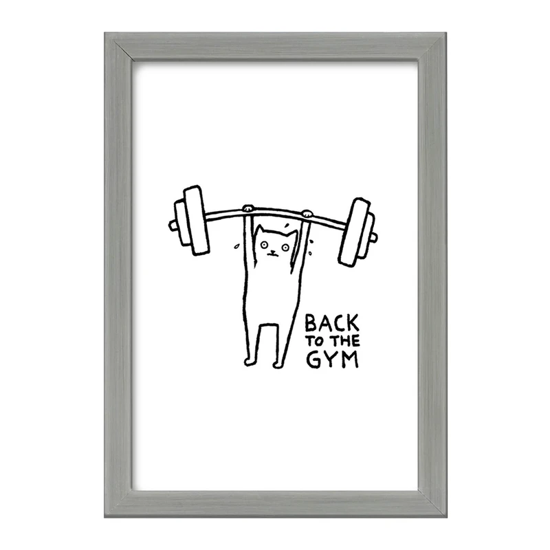 تابلو خندالو طرح گربه ورزشکار کد 29293