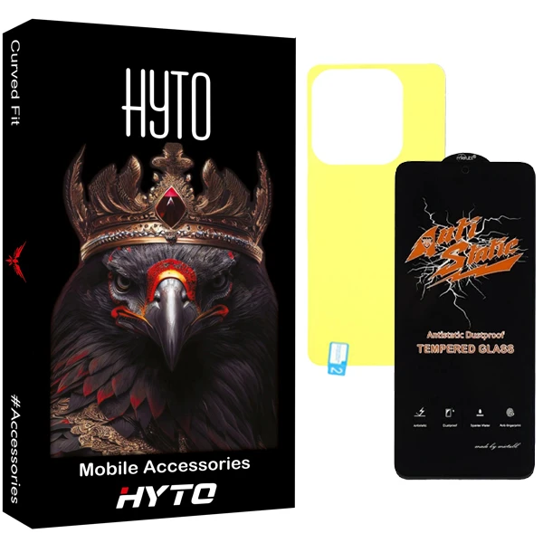 محافظ صفحه نمایش هیتو مدل Antistatic Touch مناسب برای گوشی موبایل شیائومی Redmi note 14 به همراه محافظ پشت گوشی