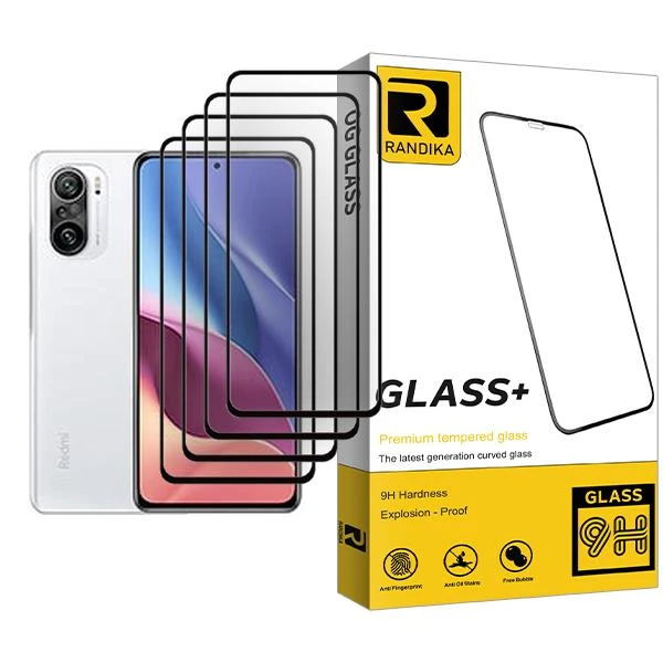 محافظ صفحه نمایش راندیکا مدل Randika Glass MIX004 مناسب برای گوشی موبایل شیائومی Redmi K40 بسته چهار عددی