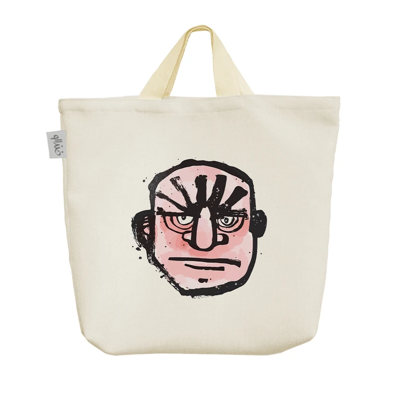 ساک خرید خندالو مدل پرتره عصبانی کد 10430