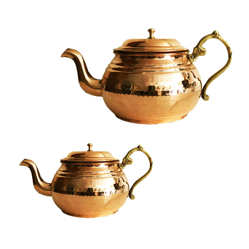 ست کتری و قوری مسی کد 190