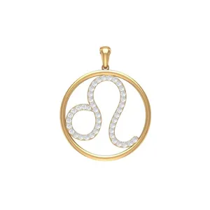 آویز گردنبند طلا 18 عیار زنانه قیراط طرح دایره کد GH1991