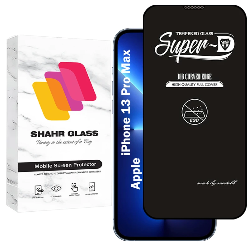 محافظ صفحه نمایش شهر گلس مدل SUPERDNSH مناسب برای گوشی موبایل اپل iPhone 13 Pro Max