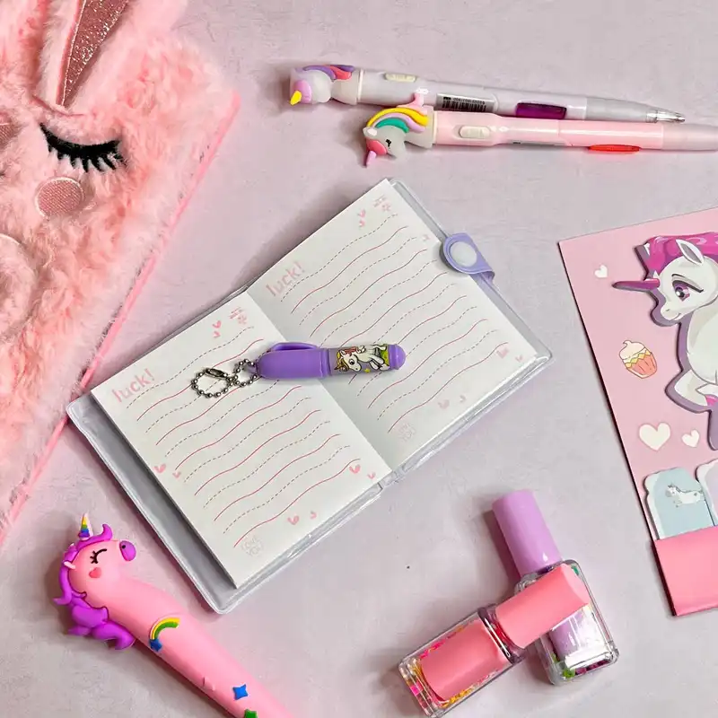 دفتر یادداشت طرح یونیکورن به همراه خودکار بسته 2 عددی