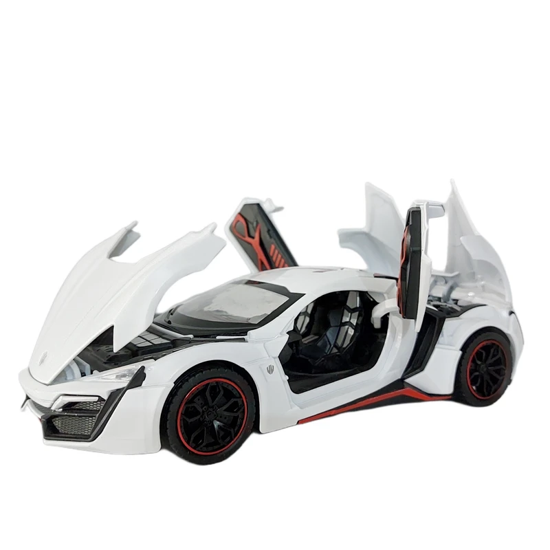 ماشین بازی چه ژی مدل عقب کش طرح لیکان هایپر اسپورت کد 1:24-LHS