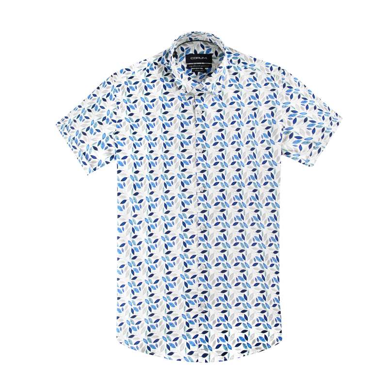 پیراهن آستین کوتاه مردانه کروم مدل طرح دار 2210113