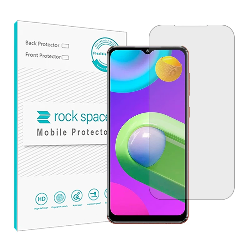 محافظ صفحه نمایش شفاف راک اسپیس مدل HyGEL مناسب برای گوشی موبایل سامسونگ Galaxy M02