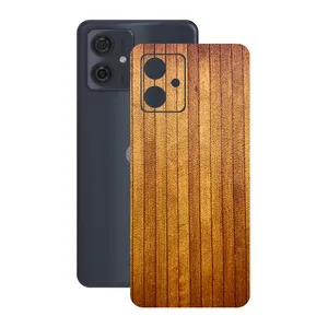 Remax cover sticker Leth model wood design suitable for Motorola Moto G54 mobile phone