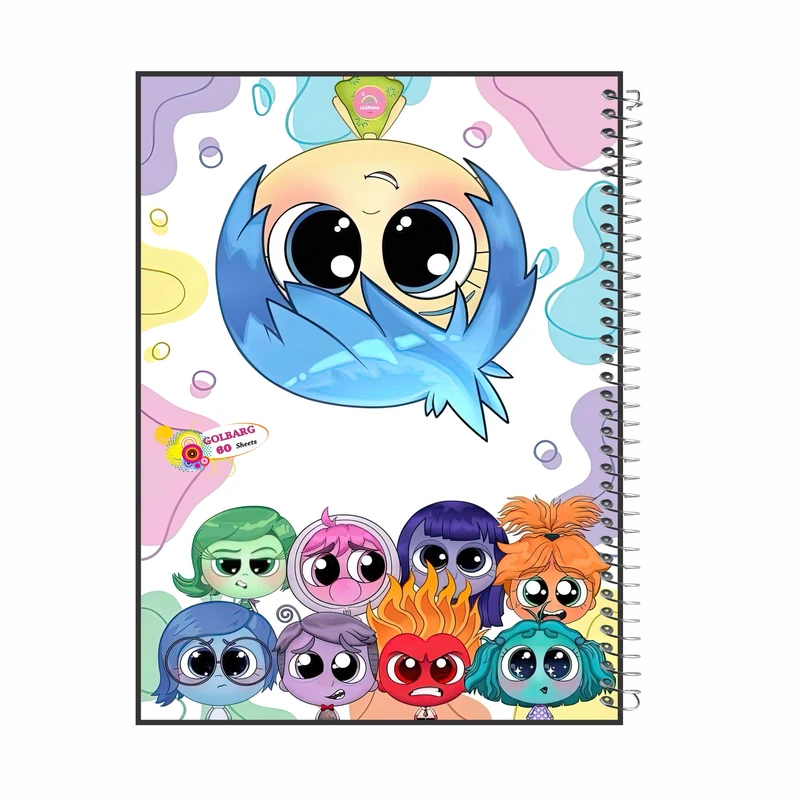 دفتر مشق 60 برگ گلبرگ مدل دخترانه کد 2495