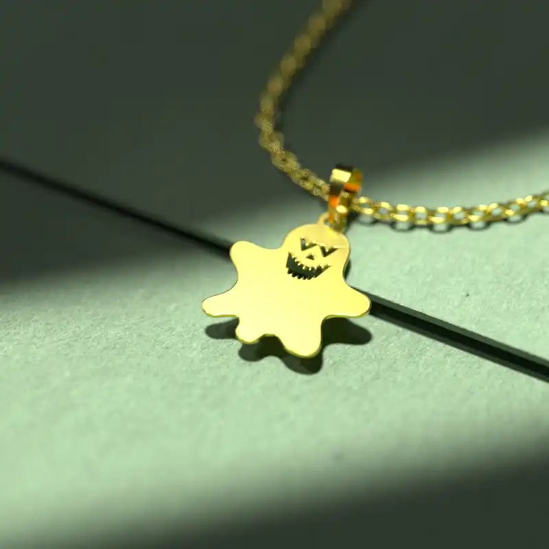 گردنبند طلا 18 عیار زنانه مدوپد مدل هالووین کد G3-1-1282