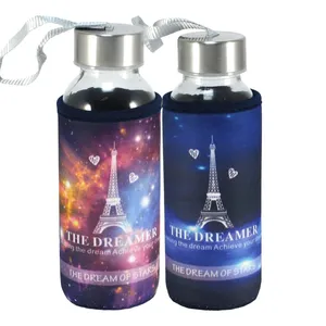 بطری آب ایفل مدل Glass Bottle 1 مجموعه دو عددی