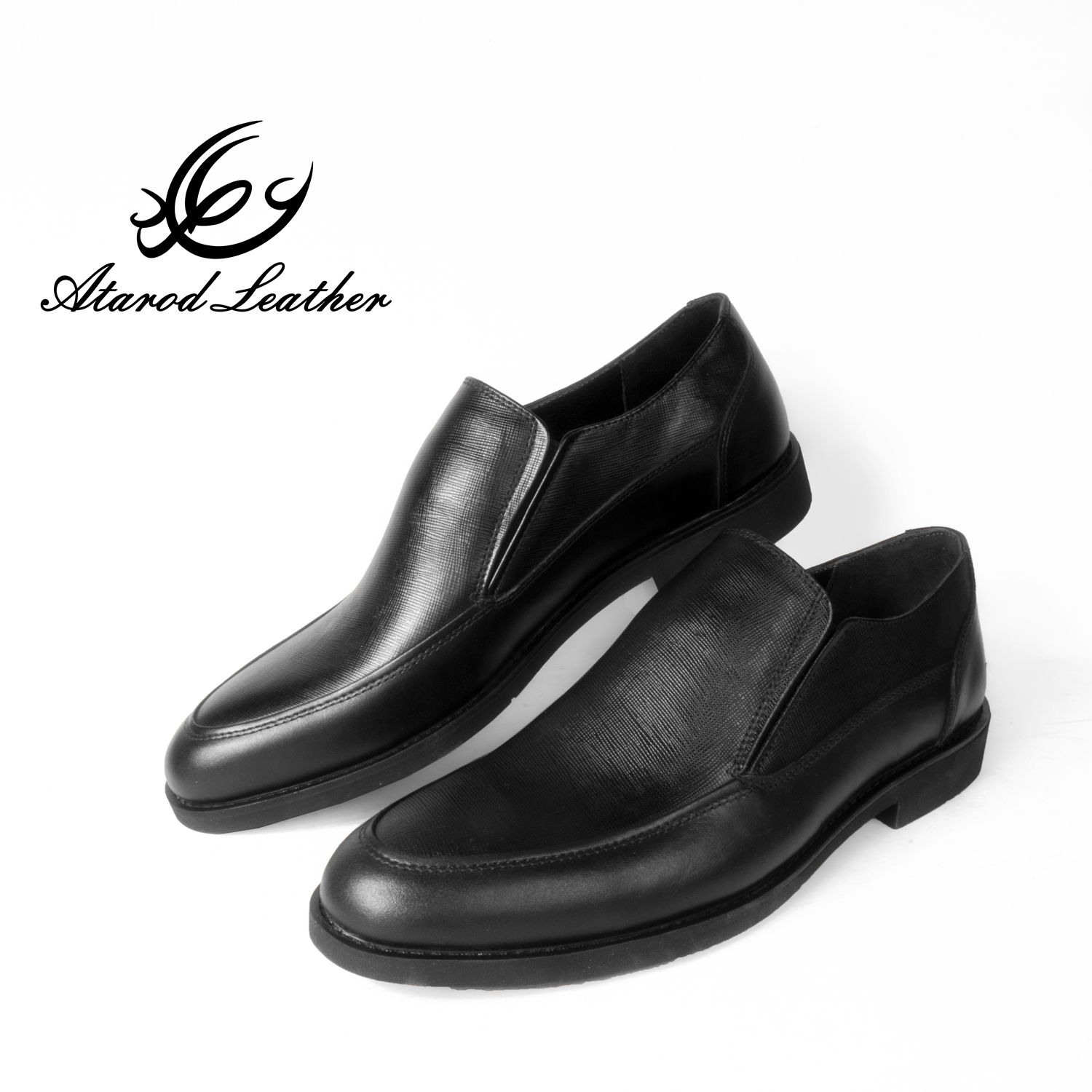 کفش مردانه چرم عطارد مدل چرم طبیعی کد SH96 -  - 5