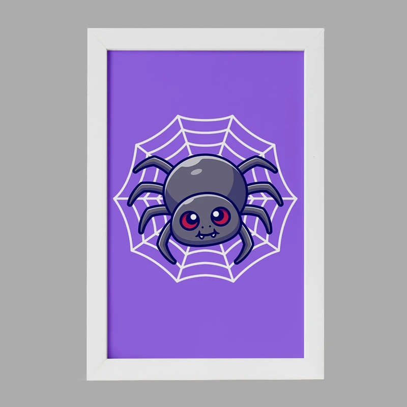 تابلو خندالو مدل حیوانات بامزه عنکبوت کد 29631