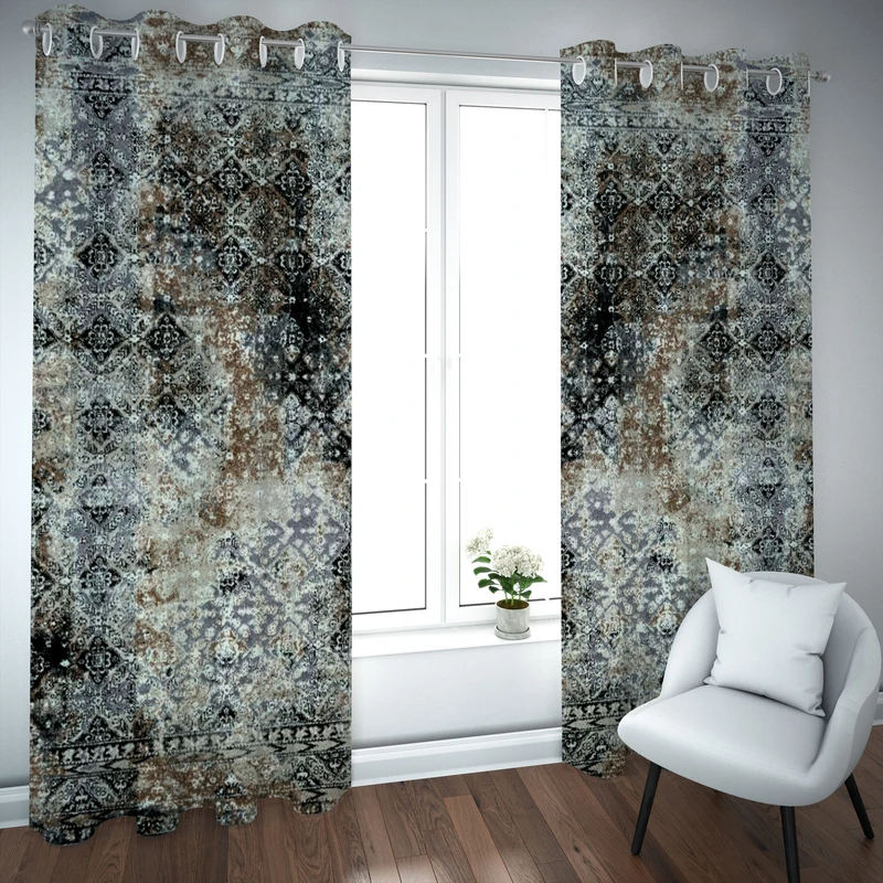 پرده مدل چاپی هازان سایز 300×150 سانتی متر 