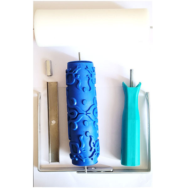 غلتک نقاشی مدل EG299 سایز 7 اینچ به همراه دسته و فوم