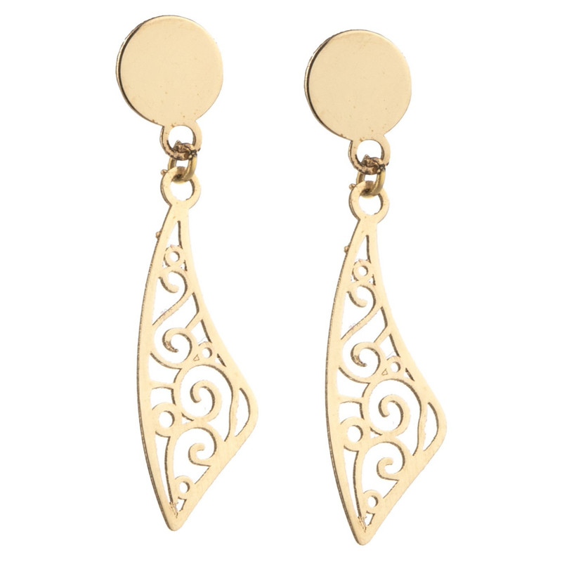 گوشواره طلا 18 عیار زنانه نیکان گلد مدل MJ 3467
