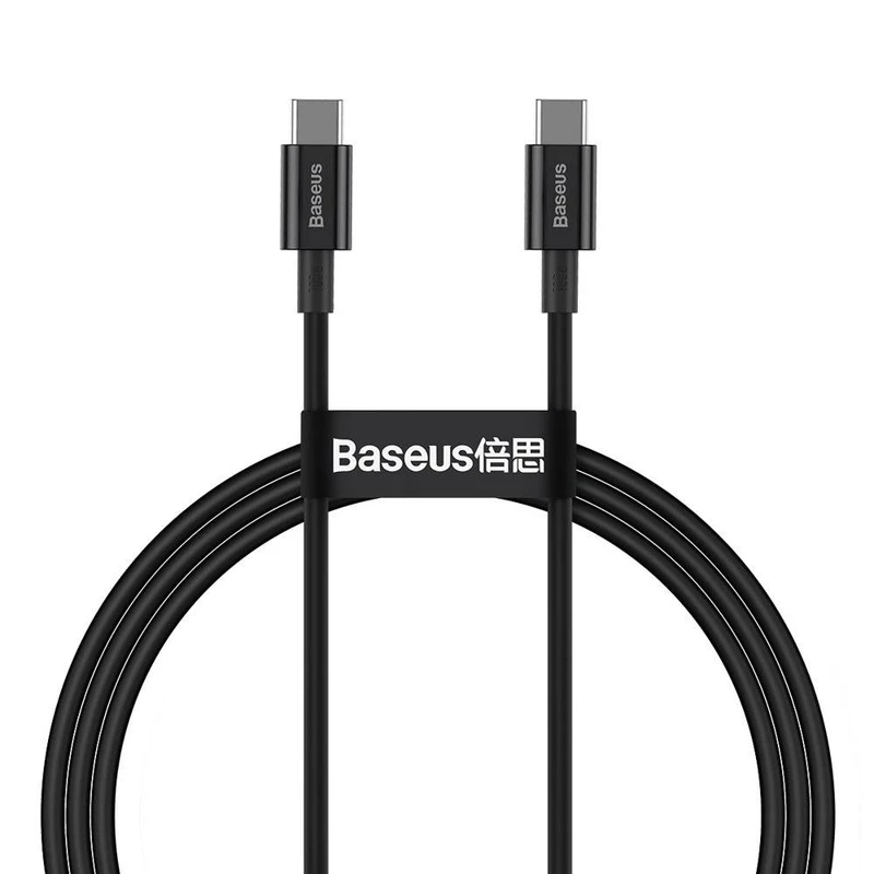 کابل USB-C به USB-C باسئوس مدل Superior-100W طول 1 متر