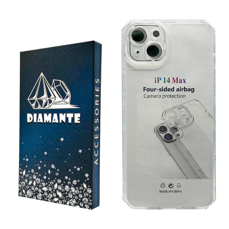 کاور دیامانته مدل Nahid Navy مناسب برای گوشی موبایل اپل iPhone 14 Max