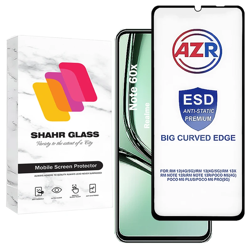محافظ صفحه نمایش شهر گلس مدل AZRS مناسب برای گوشی موبایل ریلمی Note 60x