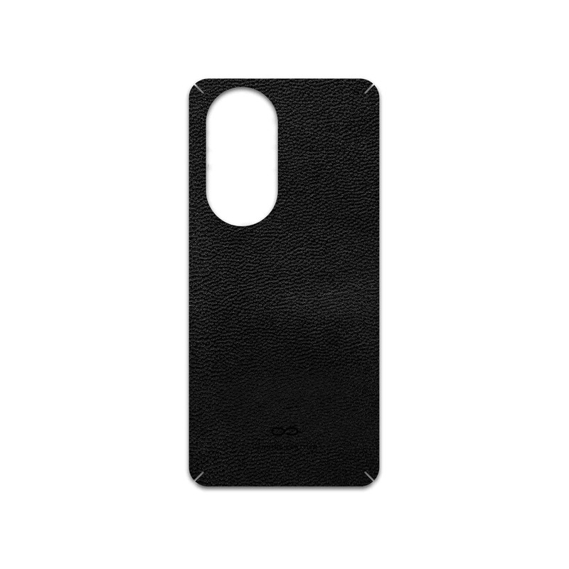 برچسب پوششی ماهوت مدل Black-Leather مناسب برای گوشی موبایل اپو Reno 10 5G