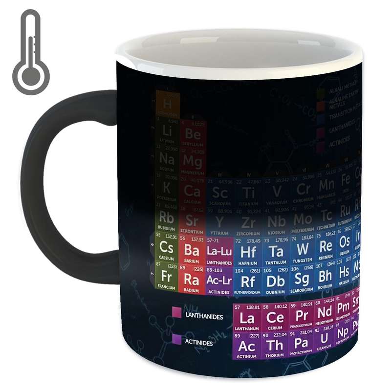 ماگ حرارتی زیزیپ مدل جدول مندلیوف 918M