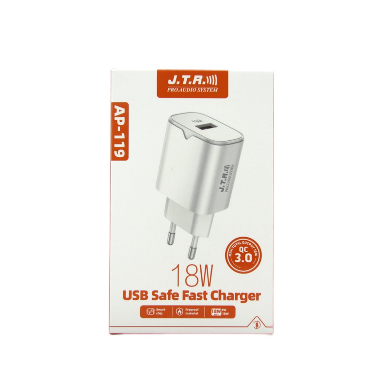 شارژر دیواری 18وات جی.تی.آر مدل AP-119